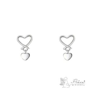 Heart Cross Knot Earrings