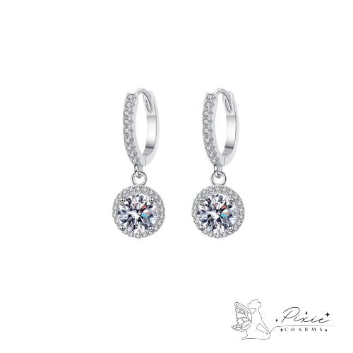 Crystal Loop Hoop Earrings