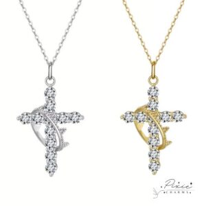 Cross & Crown Necklace