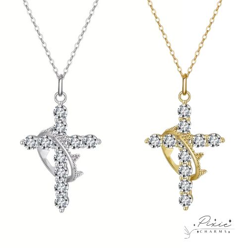 Cross & Crown Necklace