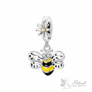 Floral Bee Dangle Charm