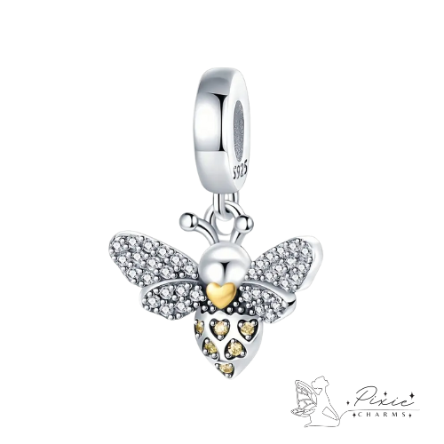 Bee Sparkle Dangly Charm