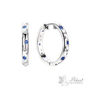 Blue Moon & Star Earrings